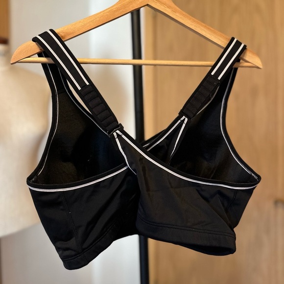 Lane Bryant LIVI Active Black Strappy Women's Sports Bra 46D - Picture 5 of 7
